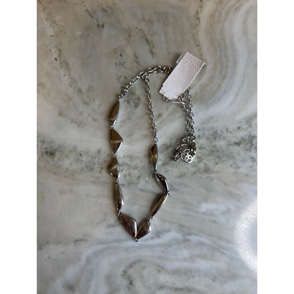 Kendra Scott Kira Collar necklace Polished Silver - Picture 4 of 6